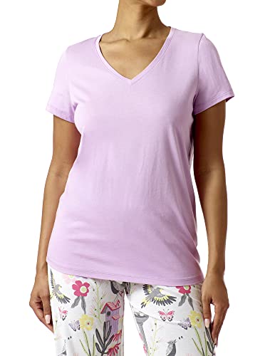 Image of HUE Women's 3 /4 Sleeve V-Neck Sleep Tee