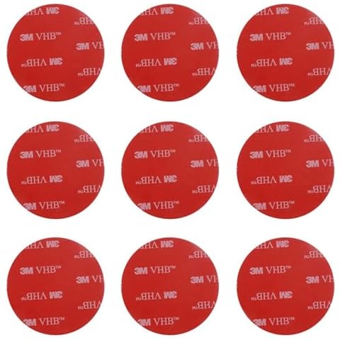 Haoyou 3M VHB Heavy Duty Double Sided Adhesive Pads for Wall Hanging, Strong Sticky tack and Removable (9pcs 2in) Cover