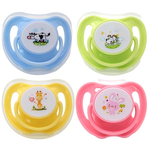 4Pcs Kitten Pacifier Safe Silicone