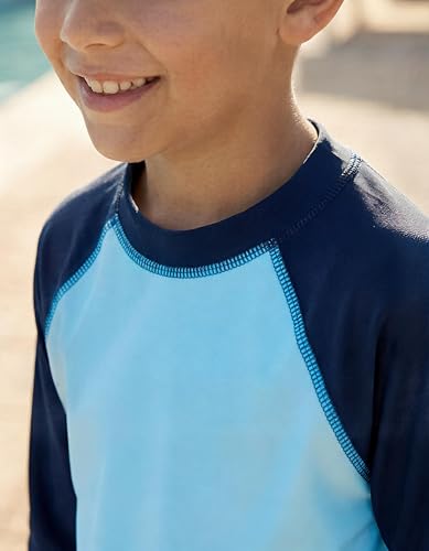 Image of City Threads Rash Guard for Boys SPF 50+ Made in USA, Long Sleeve Swim Shirt with Sun Protection, Toddler, and Youth Sizes