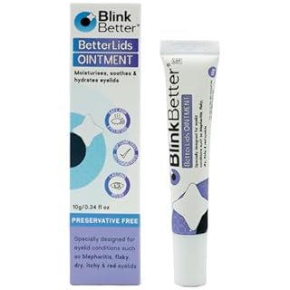 BlinkBetter BetterLids Eyelid Ointment for Dry, Itchy & Sensitive Eyelids – Deep-Moisturising Oat Complex with Shea Butter & Panthenol to Hydrate, Nourish & Soothe Delicate Eyelid Skin – 0.34 oz