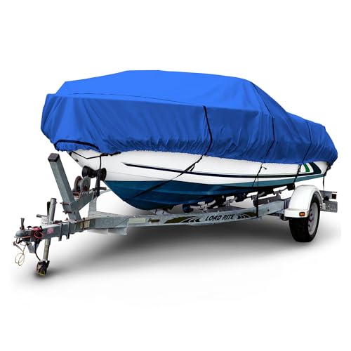 Budge Hard Top T-Top Boat Cover, Fits Boats 20-22ft with Beam up to 106', 600 Denier UV & Water Resistant Polyester, Gray