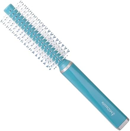 Midazzle Premium Round Blue Hair Brush for Styling, Detangling and Grooming for Men and Women | Straightens & Detangles Curly Hairs | Reduces Hair Breakage and Promotes Hair Growth | Best Hair Brush for All Hair Types (MIHB0029)