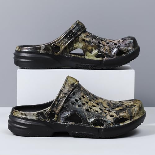 Image of CERYTHRINA Mens Garden Clogs Lightweight Breathable Slip on Sandals Fashions Pool Beach Shoes Non Slip Home Clogs Slippers