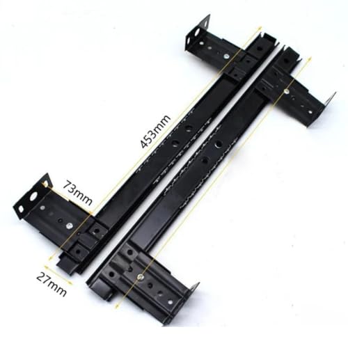 Image of Keyboard Tray Channel | Drawer Slides for Keyboard | Includes All Installation Hardware | 350MM / 14 inch Channel (Medium / 27MM)