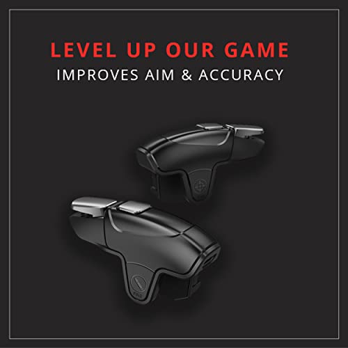 Image of AtomZ Battlepods Z3 Automatic Electric Conductive Gaming Triggers with Burst Mode Function for Mobile Game, BGMI /FreeFire /COD Mobile /Fortnite /etc.- Works with Most Android and iOS Phones-1 Pair