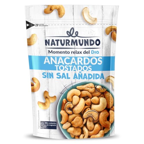 Anacardos tostados sin sal añadida Naturmundo de Dia bolsa 150 g