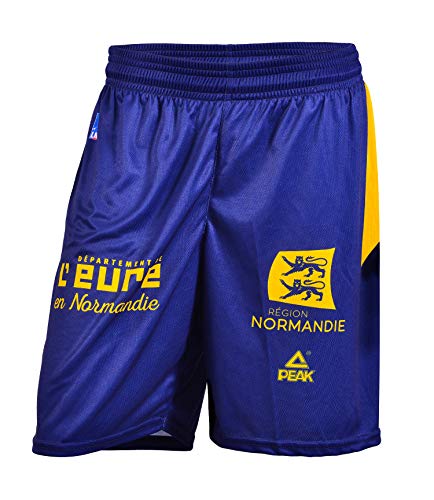 ALM Evreux Baloncesto ALM Evreux - Pantalón Corto Oficial para Exteriores 2018-2019, Unisex Adulto, Color Azul, tamaño Large