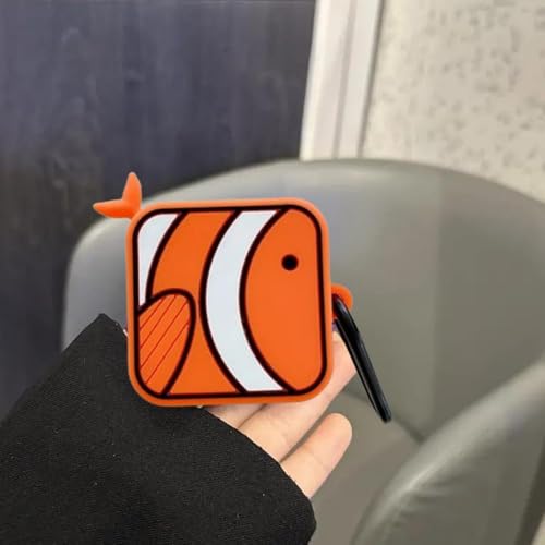 Image of Valente Silicone Case Cover for Samsung Galaxy Buds FE (2023), Buds 2 Pro (2022), Buds 2 (2021), Buds Pro (2021), and Buds Live (2020) (Clown Fish)