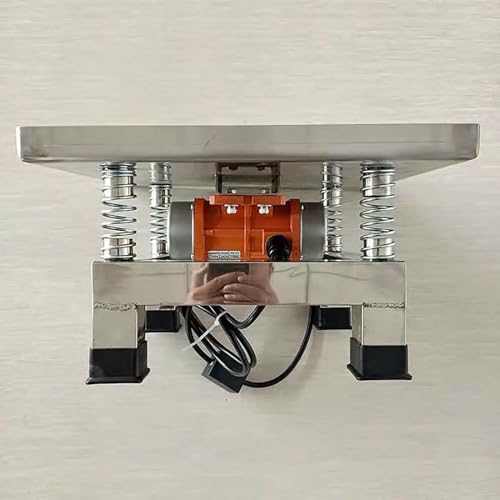 Mesa vibratoria para concreto, plataforma compactadora de acero inoxidable, banco de ensayo vibratorio para eliminar burbujas y agitar precipitados miniatura 5