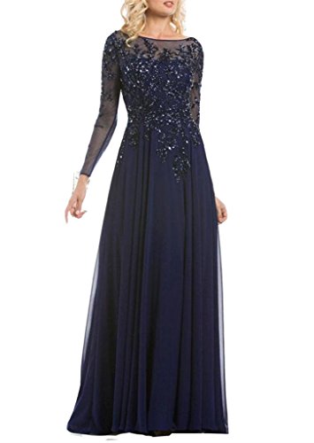 Emmani-Womens-Sheer-Neck-Illusion-Long-Sleeve-Mother-Dresses-Navy-Blue-12