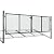 YEZIYIYFOB 10x4 FT Garden Mesh Gate Outdoor Fence Gate Metal Fencing with Posts Spike Galvanized Steel Patio Outdoor Entrance Barrier Safety Privacy Border Backyard Wall 120.5" x 49.2" Double Door