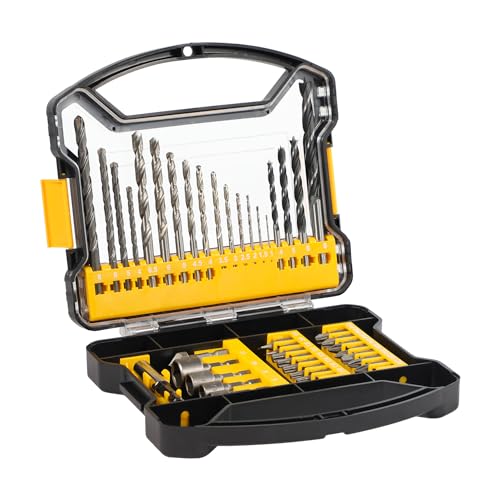 C P CHANTPOWER Drill Bit Sets and Screwdriver Bit Sets with Case for Drilling Wood Plastic Soft Metal 41 Pieces