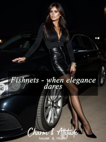 Charm and Attitude Fishnet Tights for Women | Net Pantyhose Stockings for Lingerie - Made in EU4