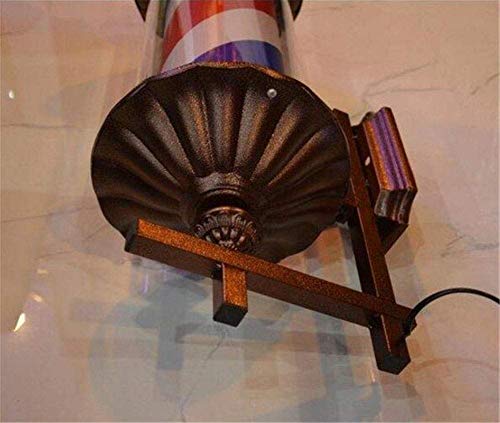Lanterne solaire extérieure rotative pour enseigne de coiffeur mural rétro - 6