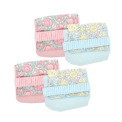 Beaupretty 4 Piezas Bolsa De Almacenamiento De Toallas Higiénicas Almohadillas Viajar Reutilizable Bolsas De Lápiz Labial Bolsa De Periodo Bolsa De Almohadilla Sanitaria Bolsa De Época Ante