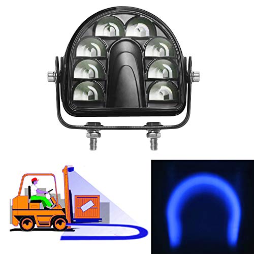 Image of ONERAY Forklift Safety Light Blue Arc LED Warning Light Warehouse Pedestrian Warning Arch Zone Spotlight 40W DC10-80V for Truck Security Indicator Spotlight Brightness (New)