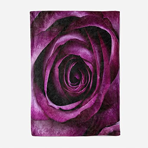 Plaid couverture polaire violet pour soirée cocooning canapé