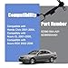 52390-S5A-A01 Rear Top Suspension Control Arm Adjustable Compatible with Honda Civic/Acura RSX EL 2001-2005, Alignment Suspension Camber Control Arms Kit Right and Left Side