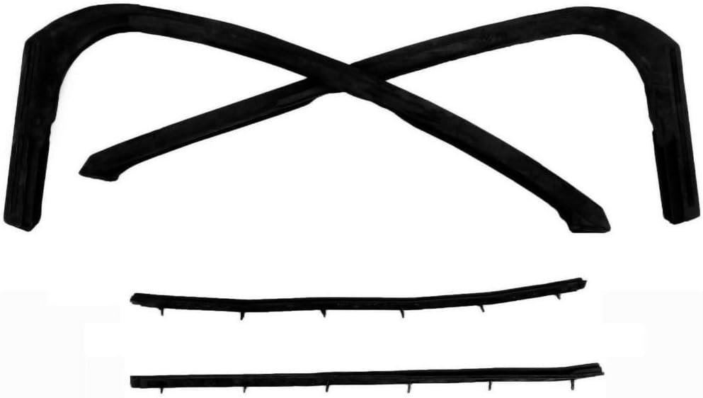 for Chevy for Impala 1961-1962 Convertible Hardtop Vent Window Seal Rubber 4pcs Set 2 Door