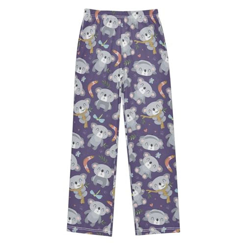 Koala Dragonfly Boys Long Pants Soft Trousers Elastic Waist Kids Lounge Bottoms with Pockets S-XL