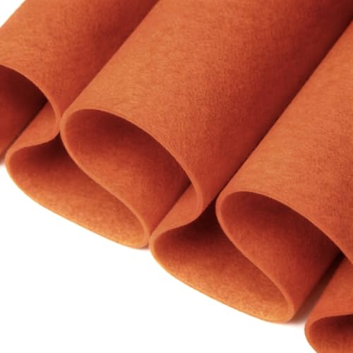 FabricLA Acrylic Felt Fabric by the Yard, 72 Wide, 1.6mm Thick, Orange