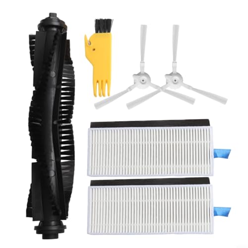 Replacement Parts for 360 S6 Robot Vacuum Cleaner – HEPA Filter, Main Brush Roller, Side Brushes & Mop Pads Accessory Kit Compatible with 360 S6 Model