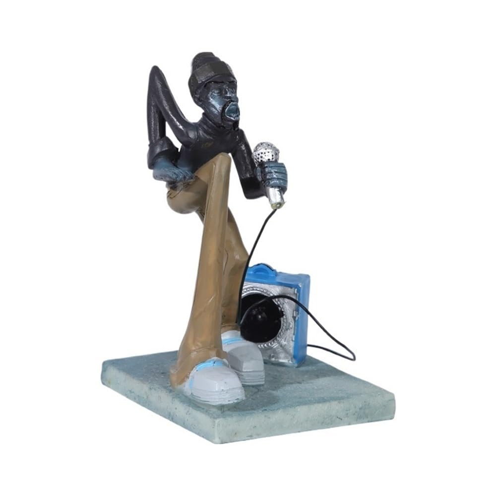 DFHS46JK Table Decorations Personalized Trendy Hip-hop Ornaments Creative Character Art Modeling Resin Decorations Art Statue