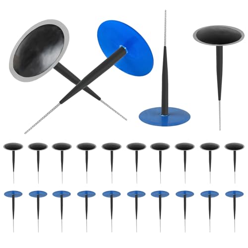 EXLECO 24 Pcs Kit Reparation Pneu Voiture, Champignon en Caoutchouc Rustine Pneu, Tige Enveloppée 4,5mm x 41mm, Meche Pneu Crevaison Réparation Pneu Voiture sans Chambre à Air, pour Voiture Moto Velo