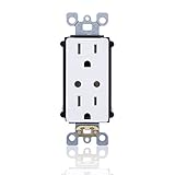 Leviton WSG15-DZ LevNet RF Split Duplex TR Receptacle with LED Locator