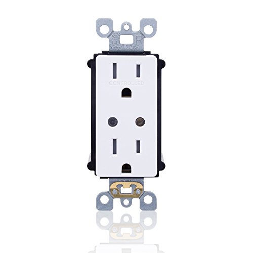 Leviton WSG15-DZ LevNet RF Split Duplex TR Receptacle with LED Locator