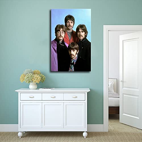 The Beatles 1967 Poster sur toile pour chambre à coucher, bureau, décoration sans cadre : 60 x 90 cm - Les Beatles, Paul McCartney, John Lennon, RIngo Starr, George Harrison The Beatles 1967 Poster sur toile pour chambre à coucher, bureau, décoration sans cadre : 60 x 90 cm – Image 5