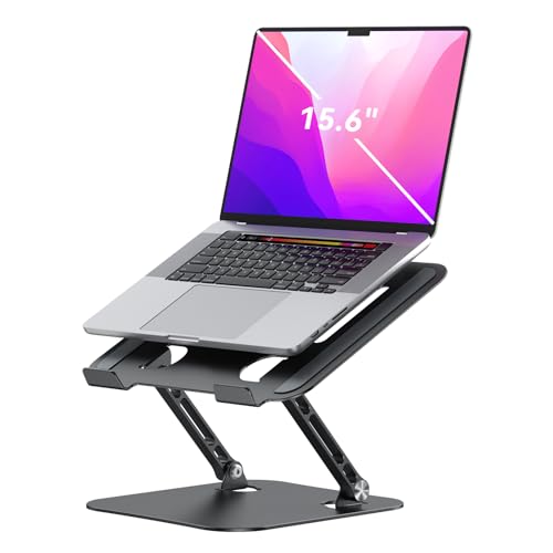 KZZ-Adjustable-Laptop-Stand-Riser-Foldable-Aluminum-Laptop-Stand-for-Desk K&ZZ Adjustable Laptop Stand Riser Foldable Aluminum Laptop Stand for Desk - Image 1