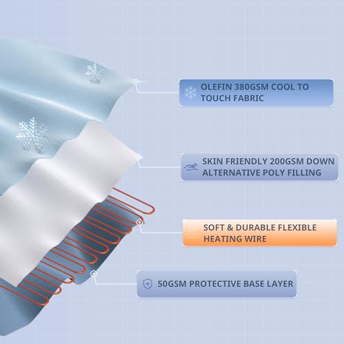 image for Beautyrest Heated Mattress Pad King - Electric Bed Warmer Cool to Touc