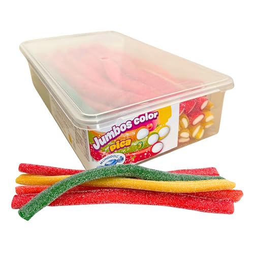 MUNDIDOLÇ Jumbos. Chuches Acidas. Sabor Multi Frutas. 30 Unidades de Sabor. Golosinas y Chucherias. Gominolas Cumpleaños y Chuches Halloween (Frutas Ácidas)