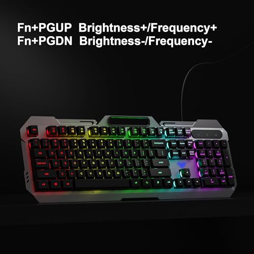 Aula F2023 Wired Gaming Keyboard and Mouse Combo|Premium RGB Backlit Gaming Keyboard & Mouse with 6 Keys | 3600 DPI Wired Mouse and Keyboard Combo - Image 5