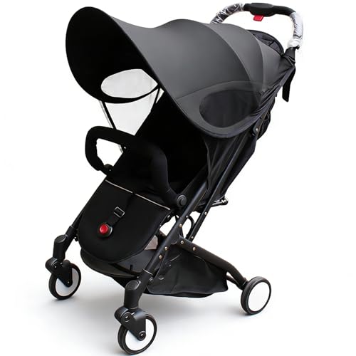 Sonnensegel Kinderwagen mit UV Schutz 50+ Universal Verstellbar Sonnenverdeck Wasserdicht Infant Kinderwagen sonnenschutz kinderwagen für Baby Buggys Kinderwagen Sonnendach Sonnenrollo