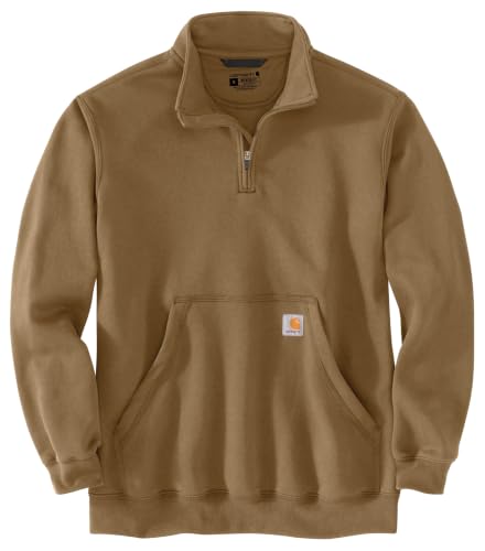 Image of Carhartt Men's Marquette 1 /4-Zip Mock-Neck Sweatshirt