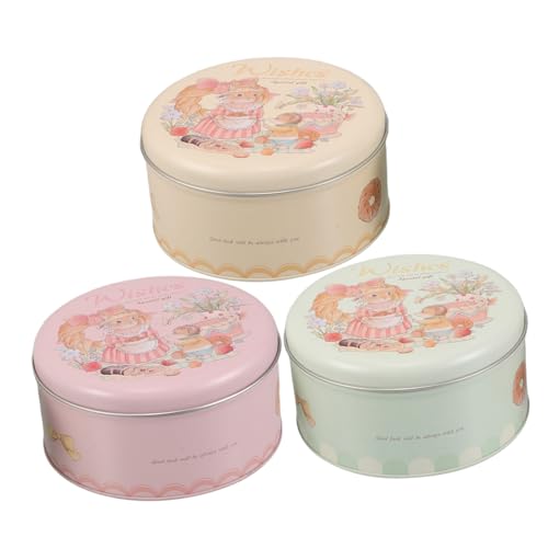 Boîtes métalliques à biscuits lapin Cabilock : 3 récipients hermétiques pour snacks de Pâques - 2