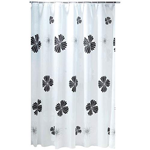 Rideau de douche imperméable long PEVA pour salle de bains familiale