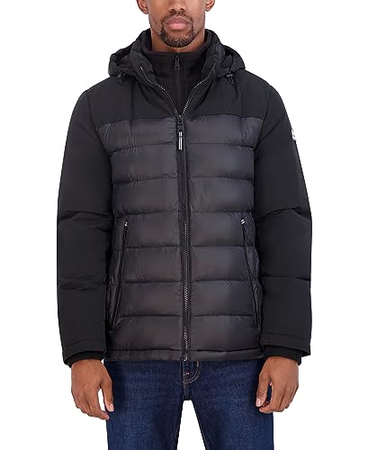 Nautica Men's Mixed Media Puffer