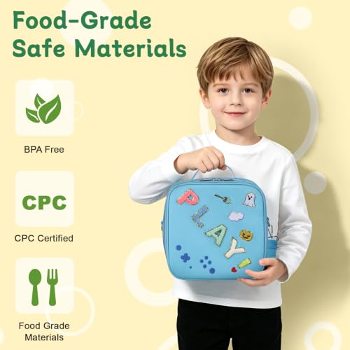 Image of Kids Lunch Box with Lunch Bag Bento (Green)