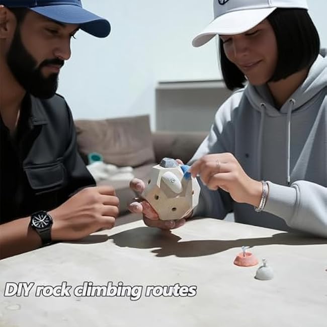 Handcrafted Boulder Block - 3D Boulder Block, Rock Climbing Training Ball for Finger Strength & Precision, Portable Grip Tool, Gifts for Climbers, Bouldering Enthusiasts & Fitness Lovers