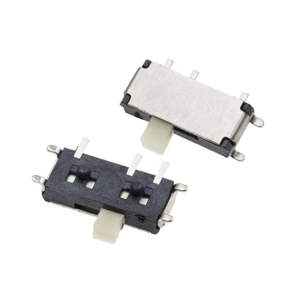 Interrupteur à Bascule Coulissant Blanc 7 Broches Marche/arrêt 1P2T SPDT MSK-12C02 SMD for MP3 MP4, 1000 pièces