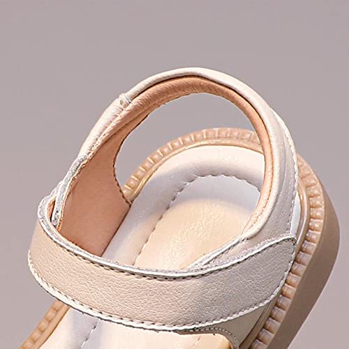Toddler Girls Sandals Cute Bow Closed Toe Summer Shoes Non-Slip Flat Princess Shoes Sandals3