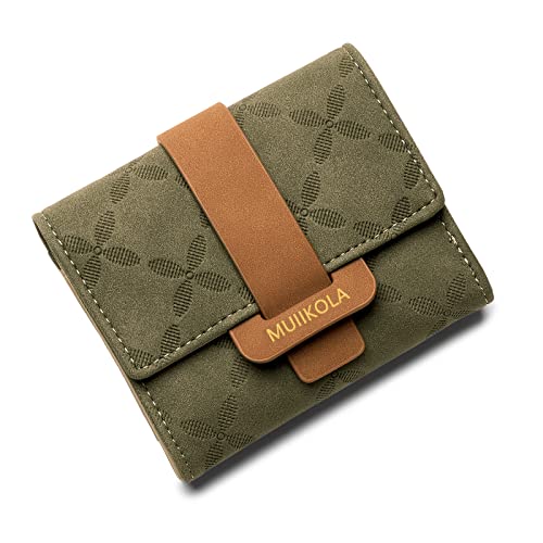 MUIIKOLA Carteras de Mujer Monederos Mujer Monedero Pequeño de Mujer con RFID Bloqueo Cartera de Gran Capacidad de Cuero con Cremallera de Bolsillo