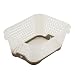 Produktbild keeeper Stapelkorb, Rutschfest, DIN A7, 16 x 12 x 7 cm, Jonas, Transparent/Taupe