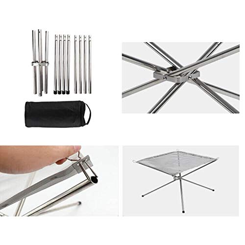 Outyfun 22Inch Fire Pit Mesh, Replacement Fire Mesh For Portable Fire Pit, For The Same 22-Inch Product On The Market（Two Meshes） #TOP1