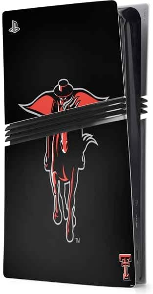 Skinit Decal Gaming Skin Compatible with PS5 Pro Console - Officially Licensed Texas Tech University TT Red Raiders Design