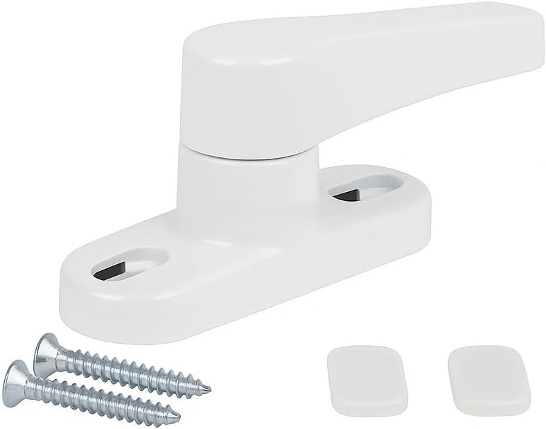 Orret Home 6 Adet Kapı ve Pencere Emniyet Kilidi – 360° Dönebilir PVC Güvenlik Mandalı, Hırsızlık Engelleyici ve Çocuk Güvenliği Kilidi, Çekmeli Pratik Kilit Seti